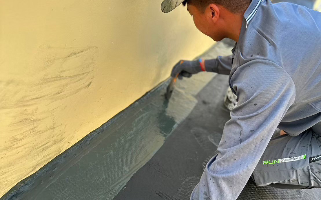 高雄屋頂露台彈泥施作